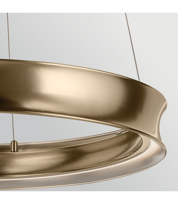 Larousse Integrated LED Medium Pendant Light Champagne Bronze 2665K-5