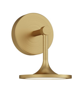 Issa Integrated LED Wall Light Brushed Gold 2861K IP44-1