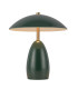 Poppy 12V Integrated LED Rechargeable Small Table Lamp Pine Green 3000K-8