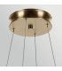 Larousse Integrated LED Medium Pendant Light Champagne Bronze 2665K-6