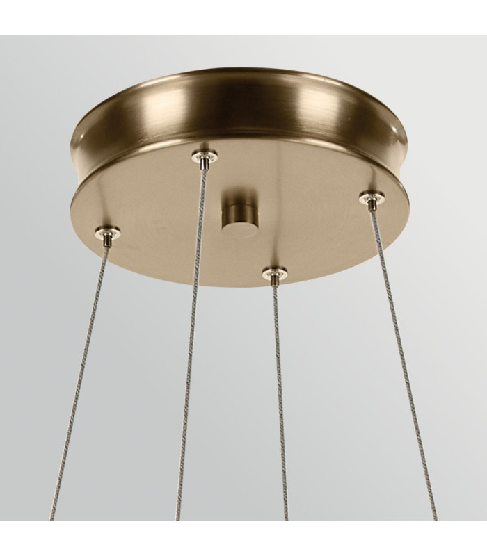 Larousse Integrated LED Medium Pendant Light Champagne Bronze 2665K-6