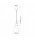 Ceiling Pendant Large 17cm Round 1 x E27, Matt White - 2