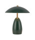 Poppy 12V Integrated LED Rechargeable Small Table Lamp Pine Green 3000K-9