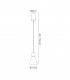 Ceiling Pendant Small 11cm Round 1 x E27, Matt White - 2