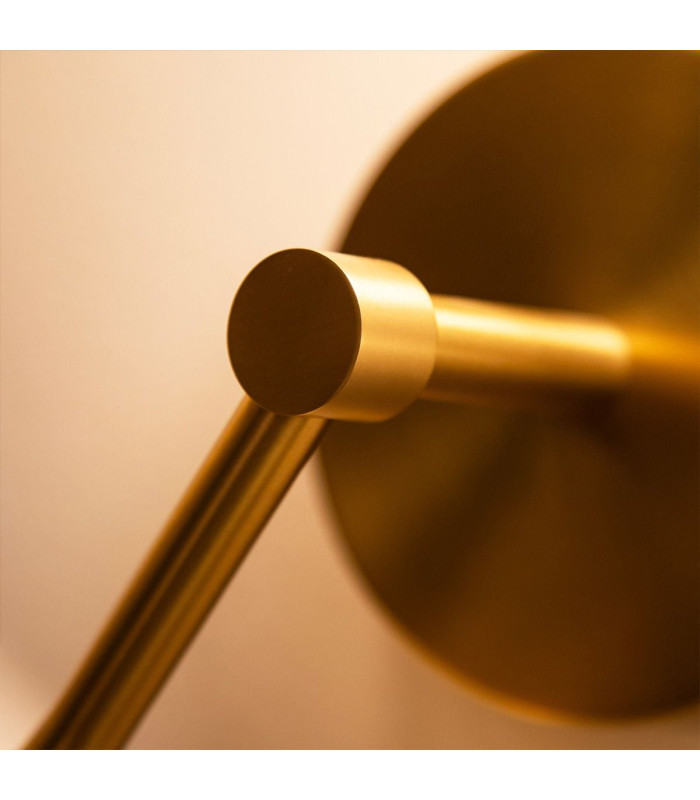 Issa Integrated LED Wall Light Brushed Gold 2861K IP44-5