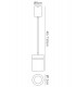 Ceiling Pendant Large 12cm Round 1 x E27, Matt White - 2