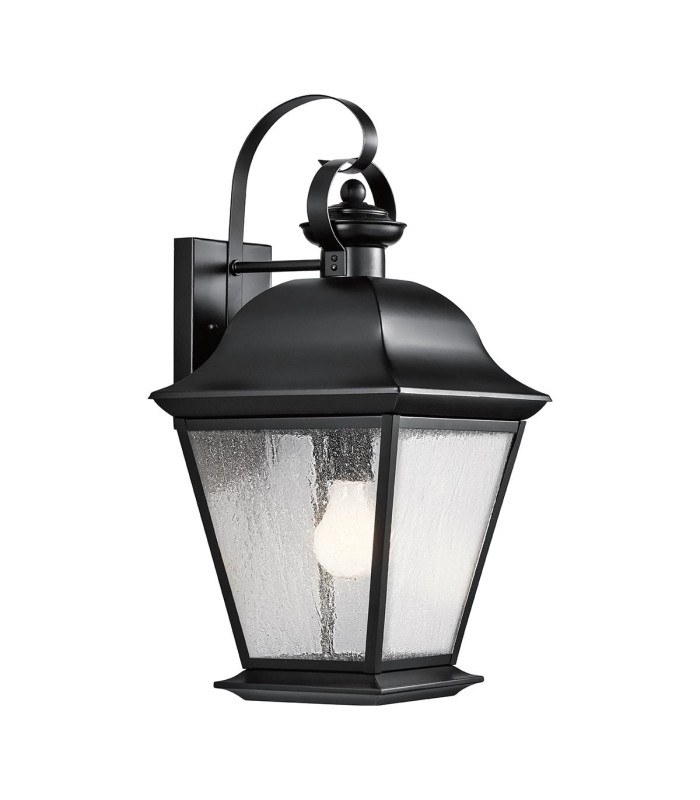 Mount Vernon Large Wall Lantern Black IP44-1