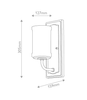 Vetivene Wall Light Polished Chrome 3000K IP44-2