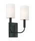 Brianna Wall Light Black with Shades-1