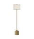 Issa Floor Lamp Brushed Gold Ivory Linen-1
