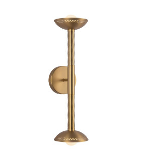 Arden Up Down Integrated LED Wall Light Brushed Gold 3000K-1