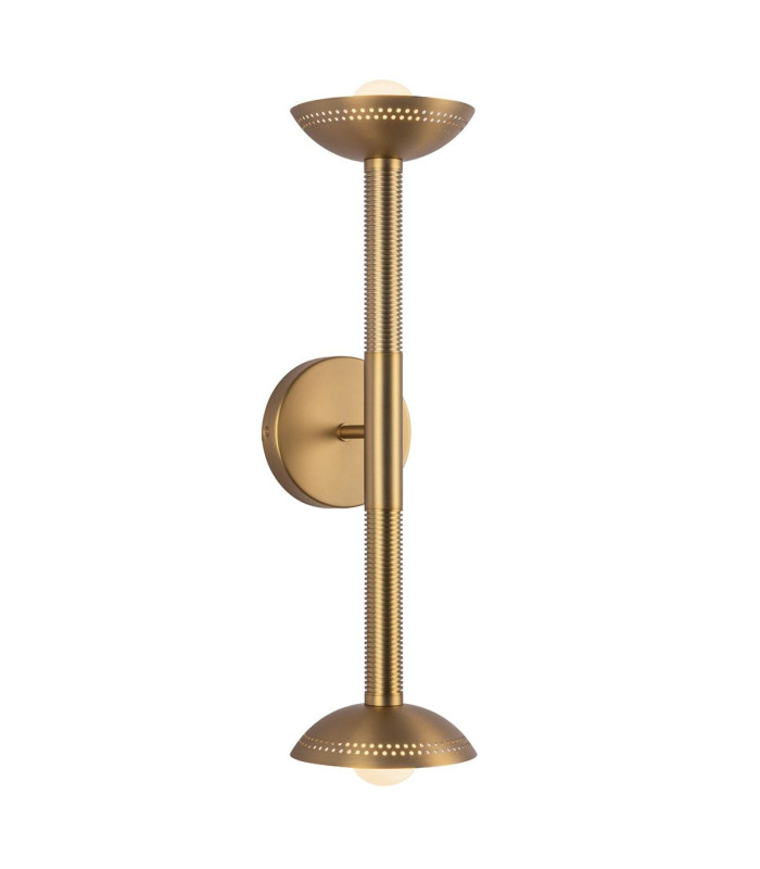 Arden Up Down Integrated LED Wall Light Brushed Gold 3000K-1