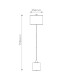 Issa Floor Lamp Brushed Gold Ivory Linen-3