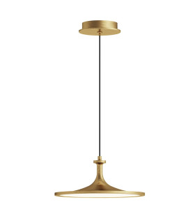 Issa Integrated LED Medium Pendant Light Brushed Gold 3000K-1