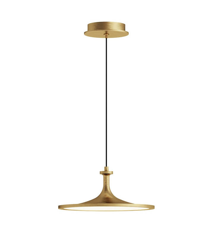 Issa Integrated LED Medium Pendant Light Brushed Gold 3000K-1