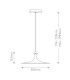 Issa Integrated LED Medium Pendant Light Brushed Gold 3000K-3