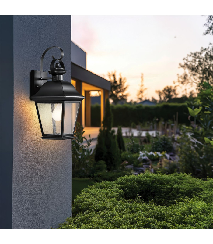 Mount Vernon Medium Wall Lantern Black IP44-4