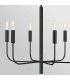 Brianna 6 Light Chandelier Black-4