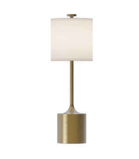 Issa Table Lamp Brushed Gold Ivory Linen-1
