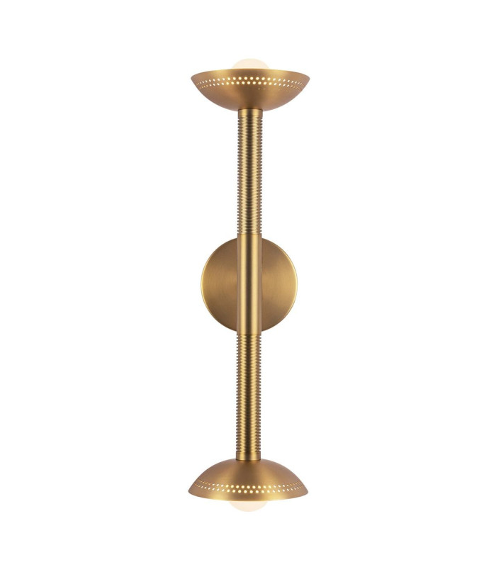 Arden Up Down Integrated LED Wall Light Brushed Gold 3000K-8