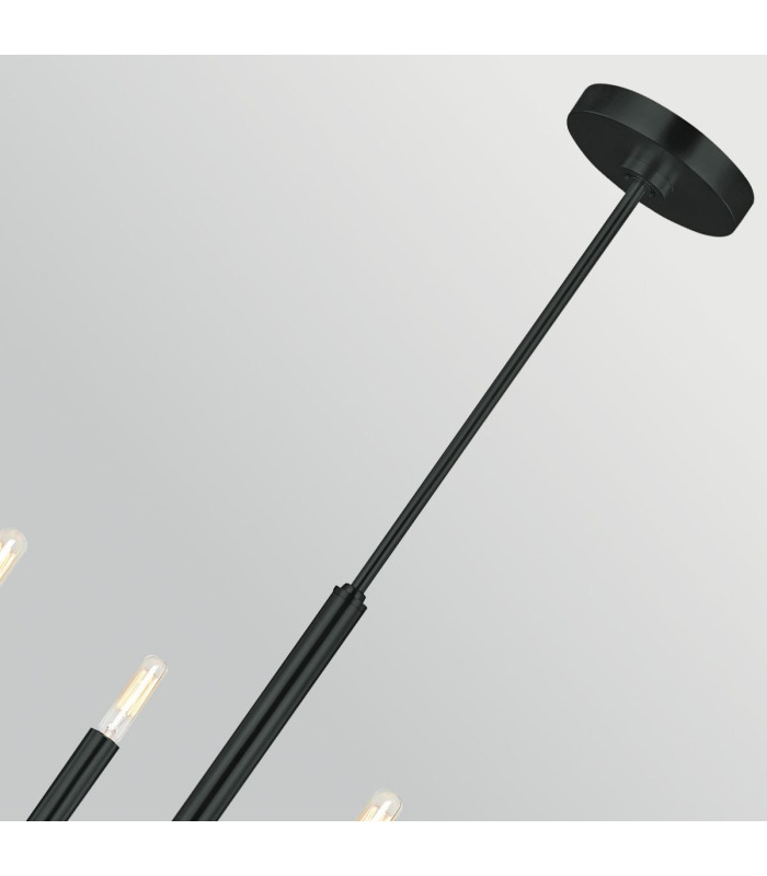Brianna 6 Light Chandelier Black-5