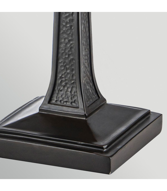 Inglenook Midi Table Lamp Valiant Bronze & Art Glass-6