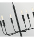 Brianna 6 Light Chandelier Black-6