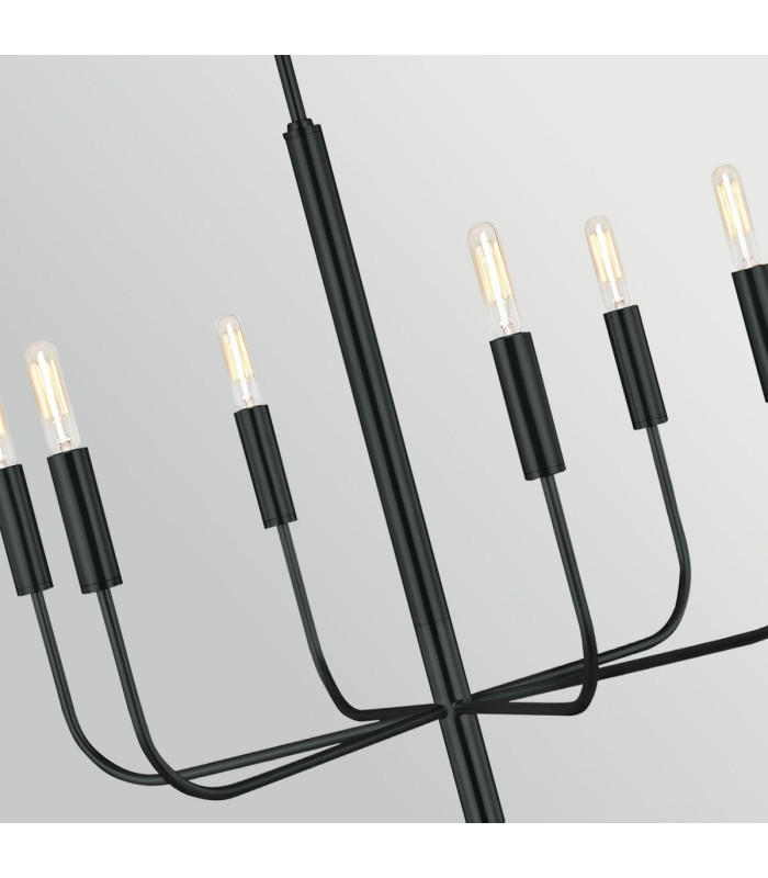 Brianna 6 Light Chandelier Black-6