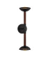 Arden Up Down Integrated LED Wall Light Matte Black Walnut Wood Veneer 3000K-1