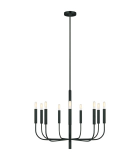 Brianna 9 Light Chandelier Black-1