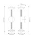 Arden Up Down Integrated LED Wall Light Matte Black Walnut Wood Veneer 3000K-3