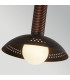 Arden Up Down Integrated LED Wall Light Matte Black Walnut Wood Veneer 3000K-4