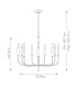 Brianna 9 Light Chandelier Black-3