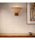 Kai Wall Light Brushed Gold & Rattan-2