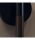 Arden Up Down Integrated LED Wall Light Matte Black Walnut Wood Veneer 3000K-7
