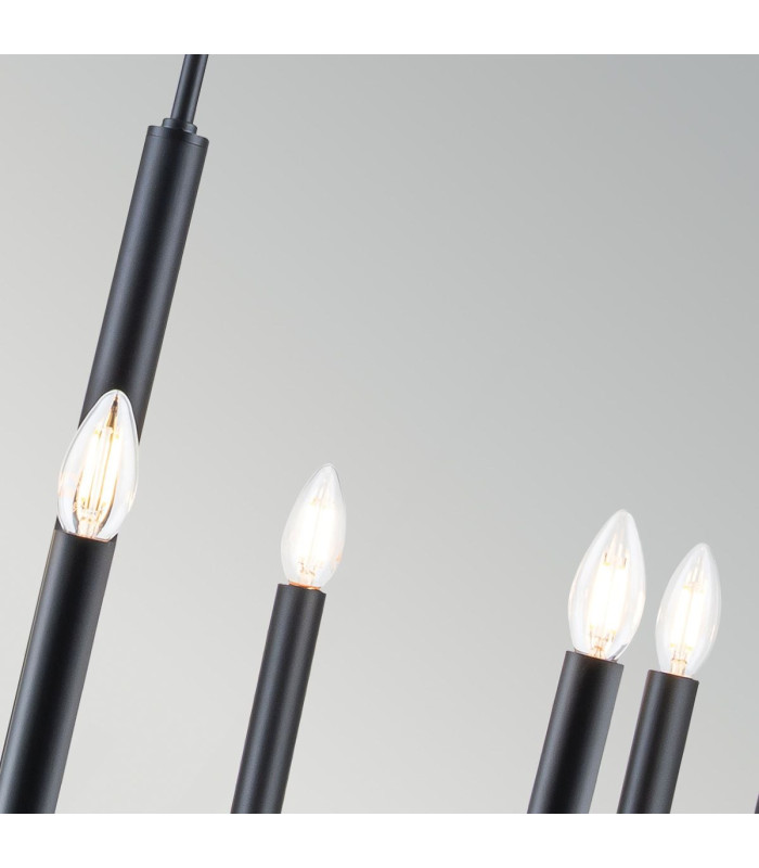 Brianna 9 Light Chandelier Black-6