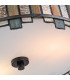 Sentry 2 Light Semi-Flush Ceiling Light Black & Art Glass-6