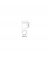Flush Small 9.5cm Round 1 x E27, Matt White - 2