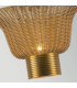 Kai Wall Light Brushed Gold & Rattan-5
