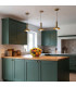 Arden Integrated LED Mini Pendant Light Brushed Gold 3000K-2