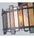 Sentry 2 Light Semi-Flush Ceiling Light Black & Art Glass-8