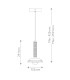Arden Integrated LED Mini Pendant Light Brushed Gold 3000K-3