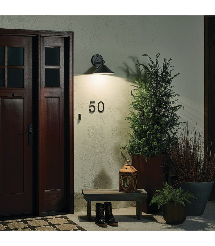 Ripley Medium Wall Lantern Black IP44-2
