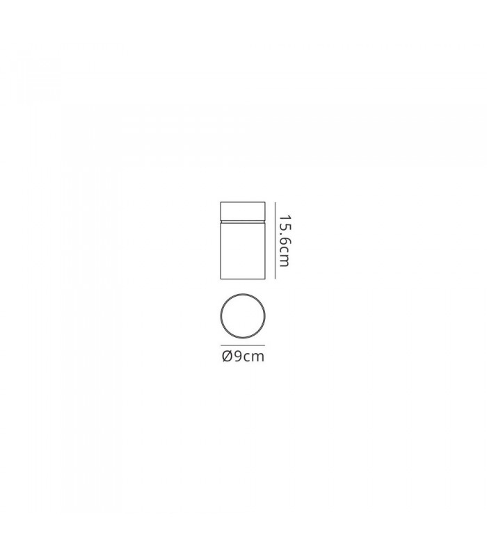 Flush Small 9.5cm Round 1 x E27, Silver - 2