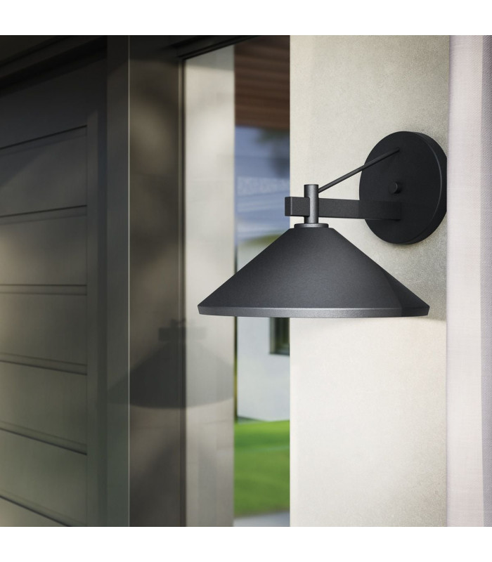Ripley Medium Wall Lantern Black IP44-5