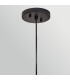 Arlen Large Outdoor Pendant Light Black & Rattan IP44-7