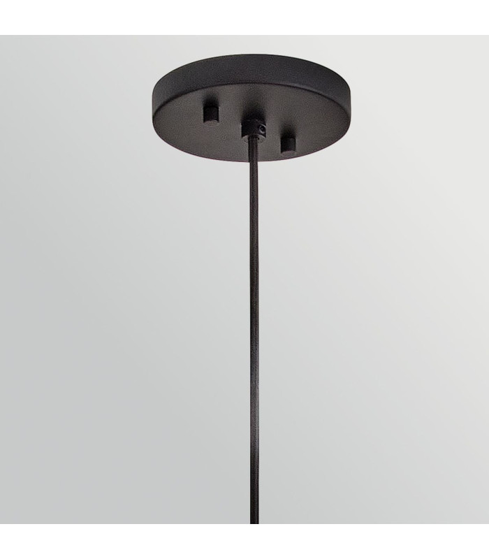 Arlen Large Outdoor Pendant Light Black & Rattan IP44-7