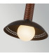 Arden Integrated LED Mini Pendant Light Matte Black Walnut Wood Veneer 3000K-4