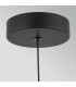 Arden Integrated LED Mini Pendant Light Matte Black Walnut Wood Veneer 3000K-5