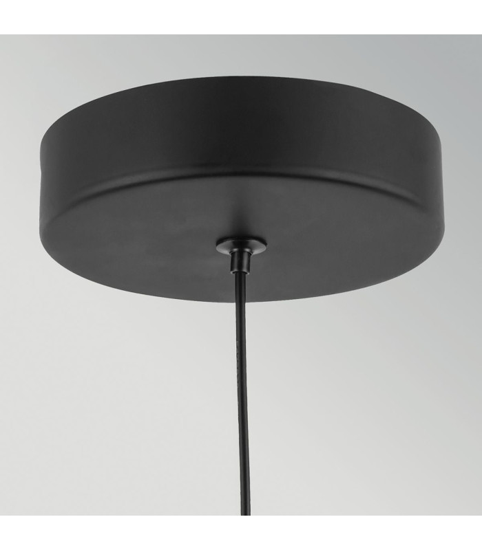 Arden Integrated LED Mini Pendant Light Matte Black Walnut Wood Veneer 3000K-5